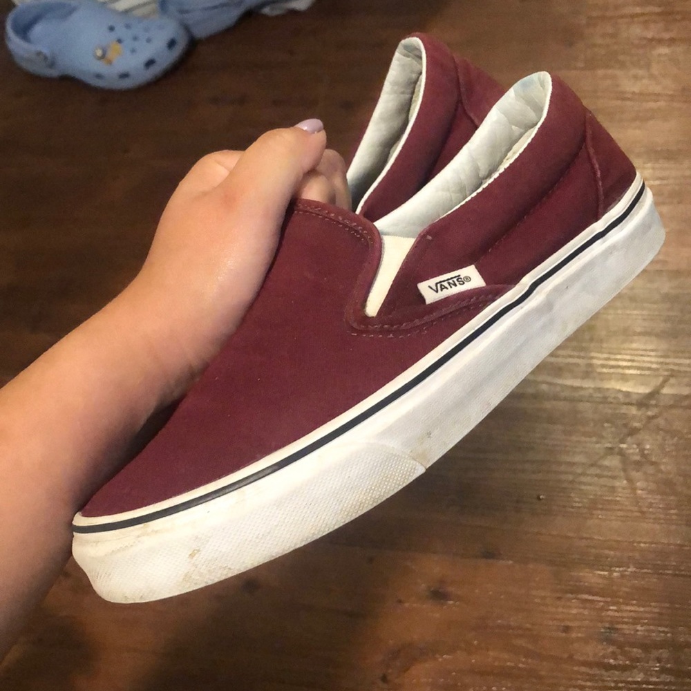 Maroon vans